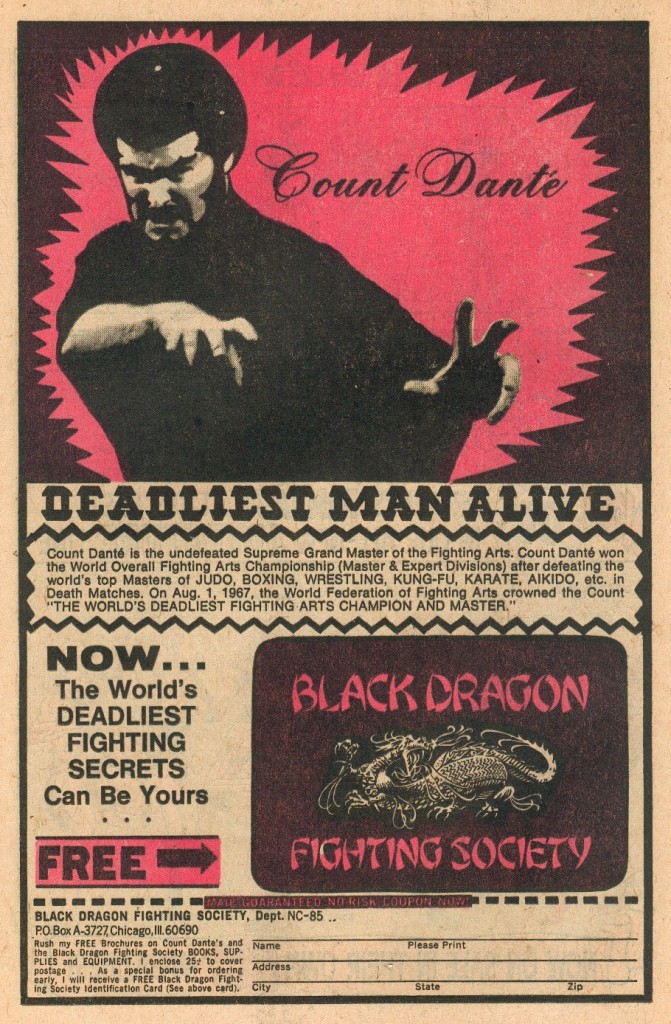 1975 Detective Comics Advertisement: Researched by Dan Kelly